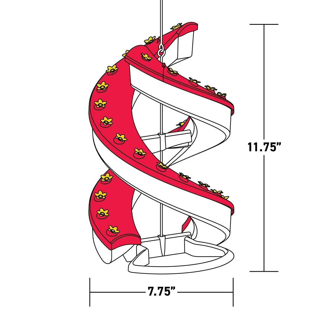 DNA Helix 32-Port Hummingbird Feeder